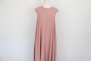 Pastel pink A-line sleeveless maxi dress - L-1