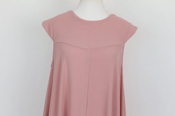 Pastel Pink Sleeveless A-Line Maxi Dress – Size L | Thrift Finds - 0