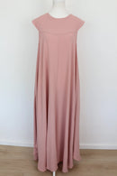 Pastel pink A-line sleeveless maxi dress - L-3