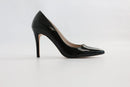 Forever New black pointed patent leather stilettos - 38-1