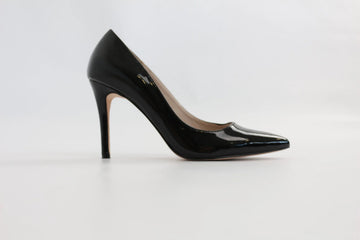 Forever New Black Patent Leather Pointed-Toe Stilettos – EU 38
