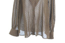 Paramount dark green long-sleeved embroided shirt - S-3