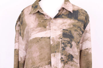 Green Tonal Long-Sleeve Shirt – Size L | Brand new - 0