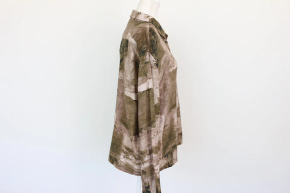 Paramount long-sleeved shirt in shades of green - L