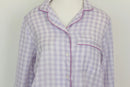Purple checkered shirt with breast pocket - S-2