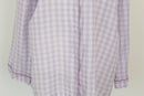 Purple checkered shirt with breast pocket - S-3