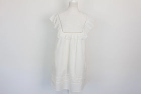 George white embroided mini dress with frills - 8
