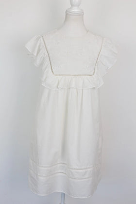 George white embroided mini dress with frills - 8 - 0