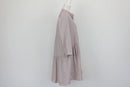 Brown and white stripe shirt dress - 38-2