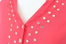 Pink buttoned down dress - M-5