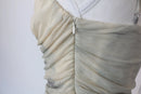 ZARA grey and cream slinky dress - L-7
