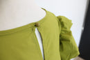 Bright green trapeze style dress - 44-5