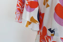 Shein white dress with bright floral print - XL-5