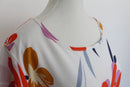 Shein white dress with bright floral print - XL-6