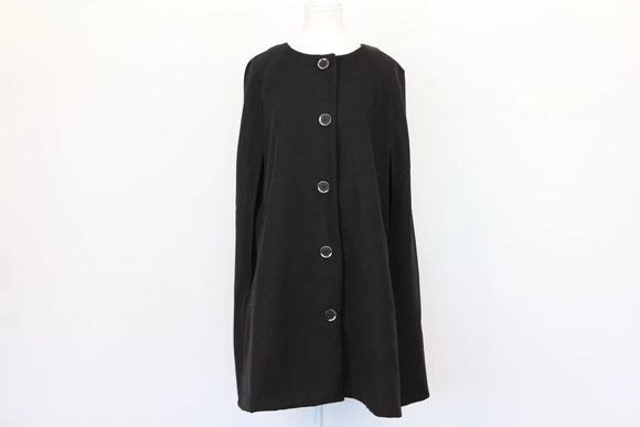 Truworths black poncho-style coat