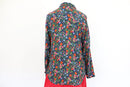 Top Shop navy and floral shirt - 8-4
