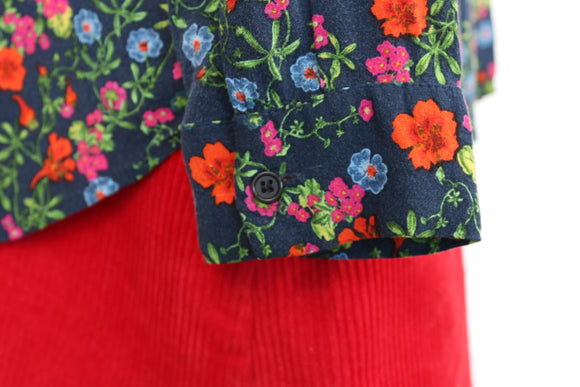 Top Shop navy and floral shirt - 8