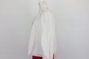Cream long sleeve blouse with collar - 36-2