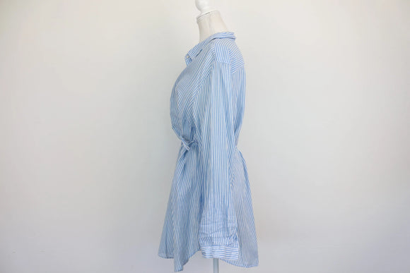 H&M maternity blue and white shirt - XL
