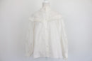 H&M white puff-sleeve shirt - S-1