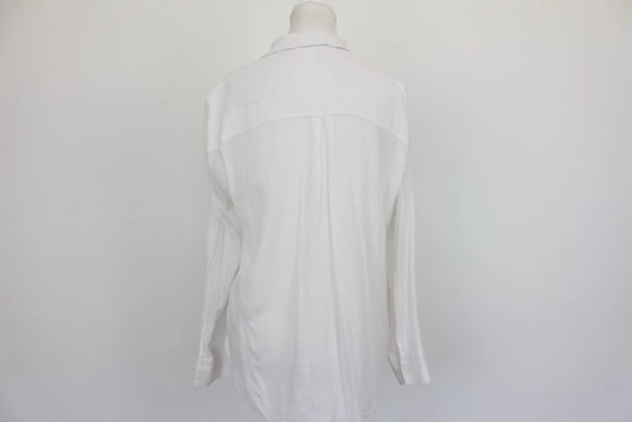 H&m white crinkled shirt - 36