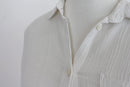 H&m white crinkled shirt - 36-5