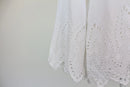 White cotton embroided blouse - S-6