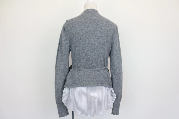 Wool wrap blouse - S