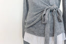 Wool wrap blouse - S-6