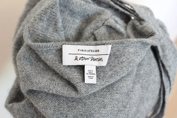 Wool wrap blouse - S