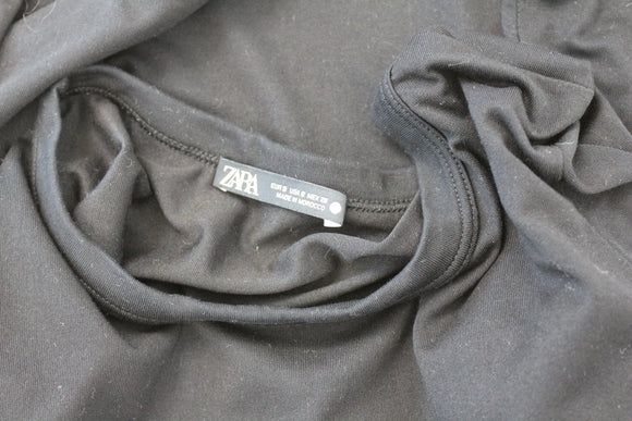 ZARA black short sleeve t-shirt - S