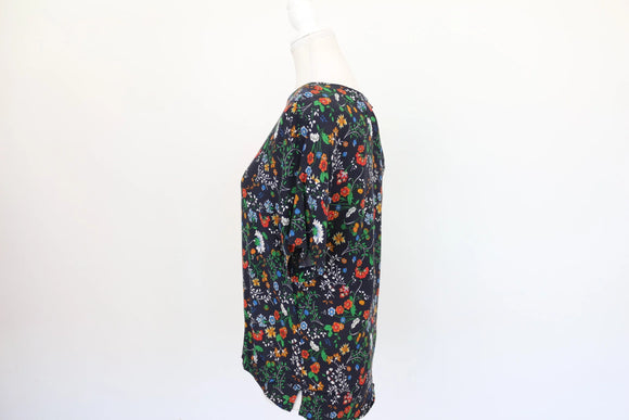 H&M navy and floral shirt - 8
