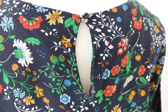 H&M navy and floral shirt - 8