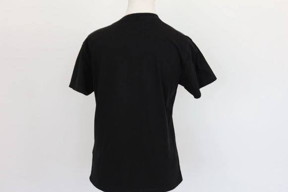 Black T-shirt with hanger emblem - S