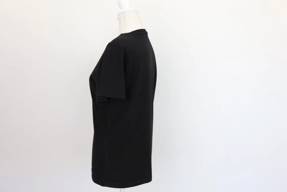 Black T-shirt with hanger emblem - S