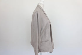 Linen Feel stone blazor - S - 0