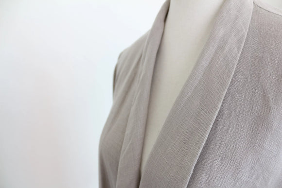 Linen Feel stone blazor - S