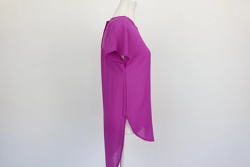 H&M Magenta Blouse – Vibrant Pop of Colour | Size S - 0