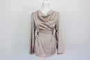 Dasy stone long sleeve satin blouse - M-1