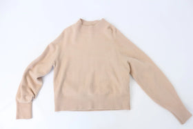 Beige winter jersey - M