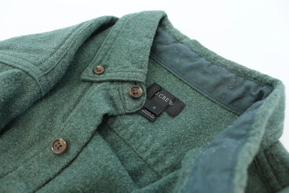 J-crew green winter shirt - S