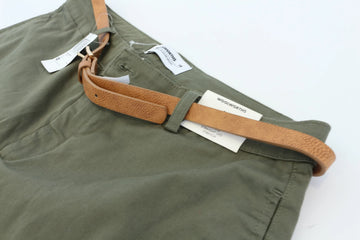 Woolies Mid-Rise Straight-Leg Olive Chino – Versatile Staple | Size 14 | Brand New - 0