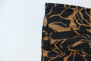 Black and brown stain pleated skirt - 40-3
