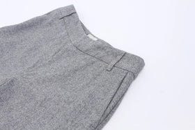 Wool grey wide leg trousers - 34 - 0