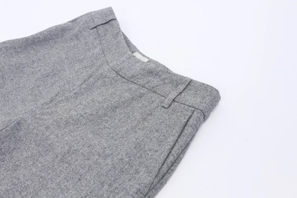 Wool grey wide leg trousers - 34
