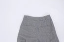 Wool grey wide leg trousers - 34-3