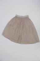 H&M beige sparkly midi crimped skirt - 36-1