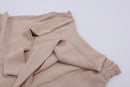 Beige wide leg trousers - M-2