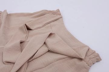Vintage Beige Wide-Leg Trousers – Relaxed Fit | Versatile Staple | Size M - 0