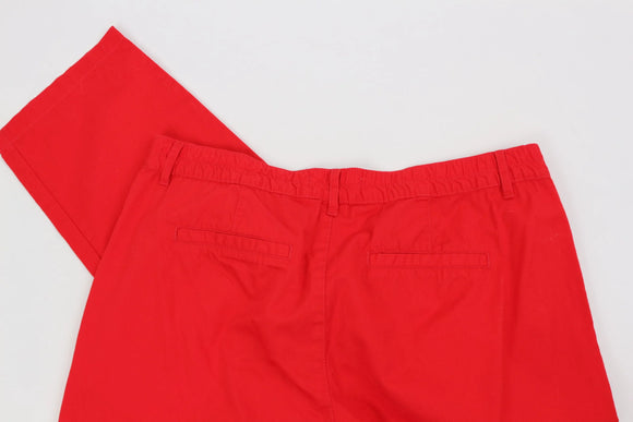 Woolies bright red trousers - 14